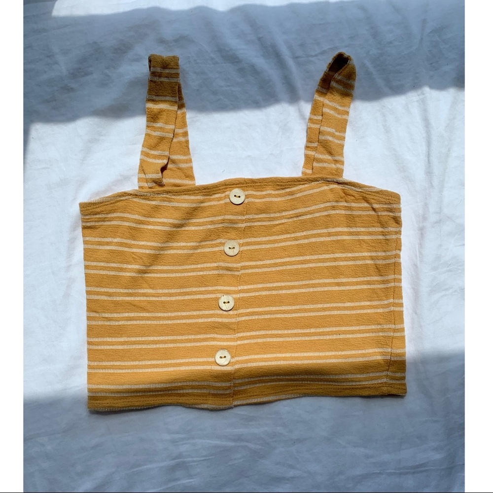 Mustard Yellow Crop Top